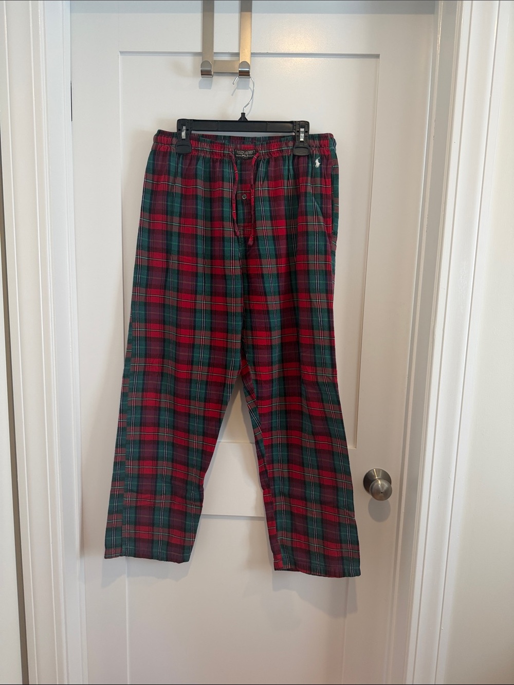 Polo by Ralph Lauren Red & Green Plaid Lounge Pants